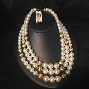 Napier triple strand 16” Statement Necklace